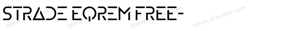 Strade Eqrem FREE字体转换
